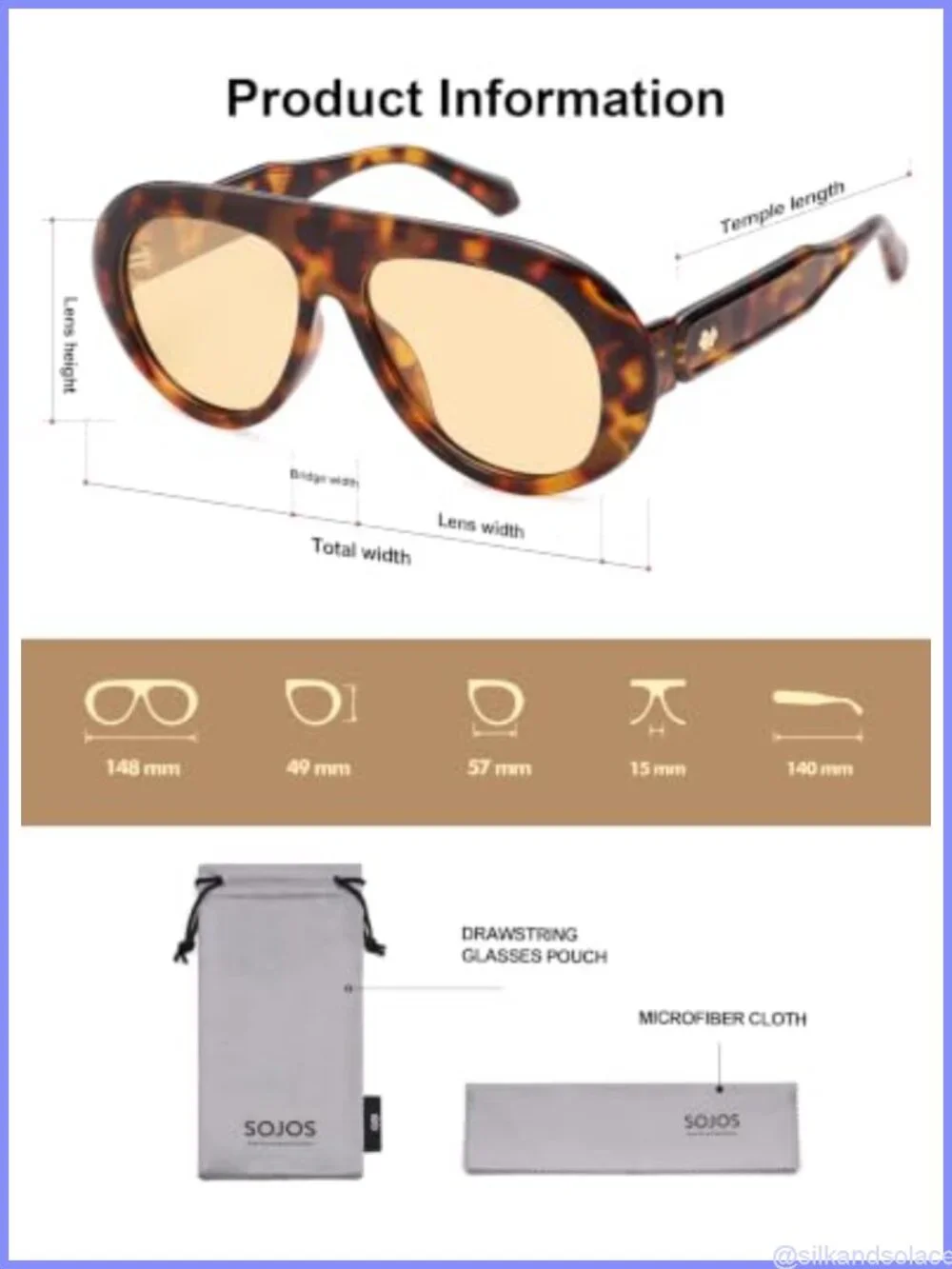 Oversized Polarized Aviator Sunglasses UV400 TAC Lens Unisex